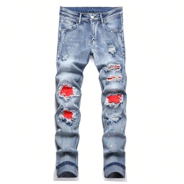 Men y2k Stretchy Skinny Denim Jeans For Men Casual
