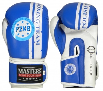 Rękawice bokserskie Masters RBT PZKB WAKO Skóra Bydlęca 10oz