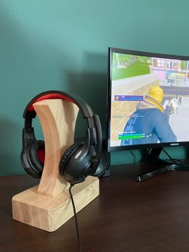 ПОДСТАВКА ДЛЯ НАУШНИКОВ СЫРЫЙ ДУБ РУЧНОЙ РАБОТЫ GAMING PL