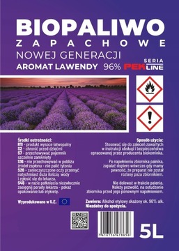 BIOETANOL BIOPALIWO BIO PALIWO ZAPACHOWE BIOKOMINEK 3 ZAPACHY KOMPLET 15L