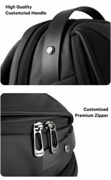 Рюкзак Bange BG-2581 для ноутбука 15,6 16,4, два отделения, вместительный, черный