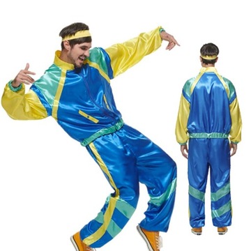 Halloween Vintage Party 70te lat 80-te Rock Disco ubrania garnitur Cosplay