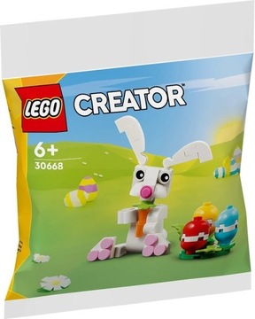 LEGO 30668 Creator - Zajączek wielkanocny z kolorowymi pisankami BIAŁY