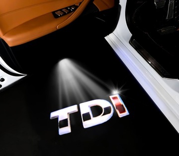 2x ZESTAW LED PROJEKTOR LAMPKA 12V VOLKSWAGEN DIESEL 2.0 TDI 1.9TDI RZUTNIK