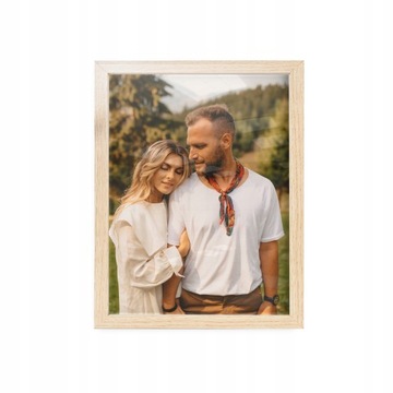 FOTO-RAMKA na zdjęcia 60x80 CM DREWNIANA SOSNOWA 2x1,5 CM