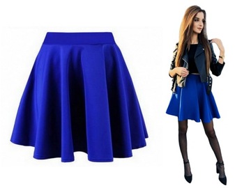 RÓŻOWA SPÓDNICZKA rozkloszowana z KOŁA na ZAMEK różne KOLORY L (40)