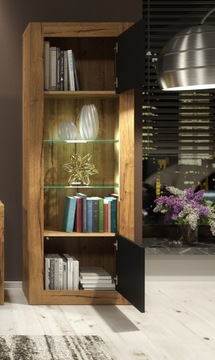 ШКАФ ДЛЯ ТЕЛЕВИЗОРА РЕТРО ЛОФТ РЕТРО ЛОФТ ДУБ/ЧЕРНЫЙ