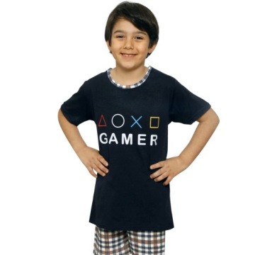 ДЕТСКАЯ ХЛОПКОВАЯ ПИЖАМА С КОРОТКИМ РУКАВОМ