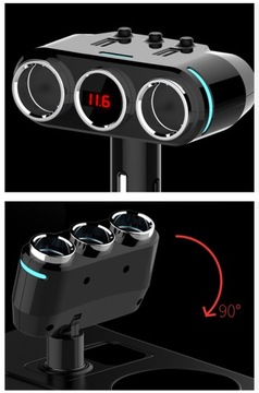 Гнездо прикуривателя РАСПРЕДЕЛИТЕЛЬ ВОЛЬТМЕТРА 2x USB