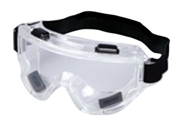 GOGLE Ochronne PCV okulary PRZEZROCZYSTE przeciwodpryskowe