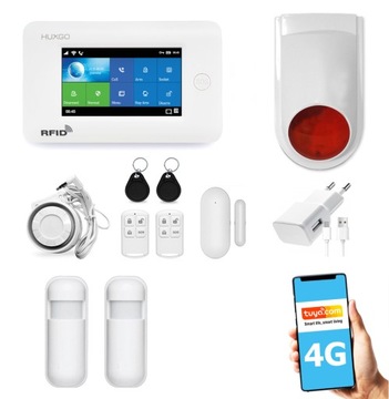 Bezprzewodowy alarm GSM WiFi tuya smart SMS 4G LTE