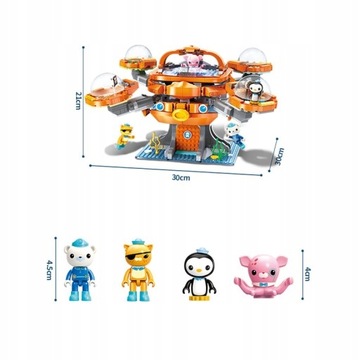 OKTONAUCI Octonauts Блоки осьминогов 698 шт.