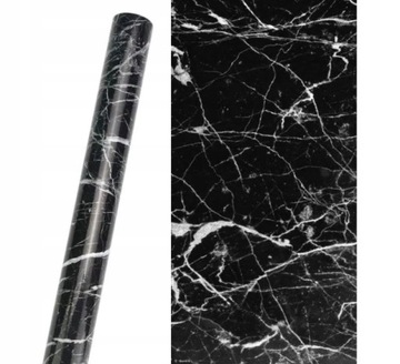 SAMOPRZYLEPNA FORNIROWA MEBLOWA JASNY MARMUR WODOODPORNA ZDEJMOWANA 10MX60CM
