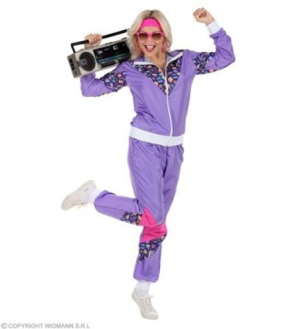 СПОРТИВНЫЙ КОСТЮМ ФИОЛЕТОВЫЙ ORTHALLION СПОРТИВНЫЙ КОСТЮМ 1980-Х ГОД