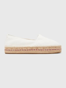 Damskie Espadryle na Platformie Embroidered Tommy Hilfiger Biały 39