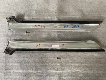 НАКЛАДКИ НА ПЕРЕДНЕЕ ОКНО AUDI A4 B6 B7 КАБРИОЛЕТ ХРОМ