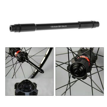 Переходник 12 мм на ось 10 мм, вилку 135 мм.