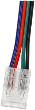 Быстрый разъем для ленты RGB с 4 контактами, 10 мм, ЗАЩЕЛКА - Лента