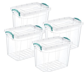 Pojemnik zabawki drobiazgi 5l 4 szt organizer 8748