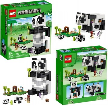 LEGO MINECRAFT 21245 REZERWAT PANDY PREZENT