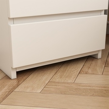 Прикроватный стол столик спальня сундук с ящиками 2 ящики белый чердак современный 40 см.