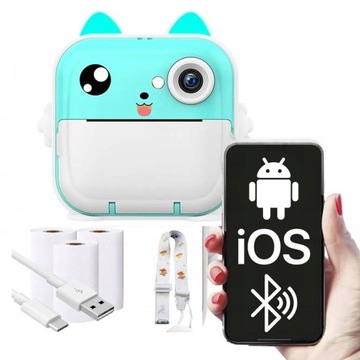 МИНИ-ПРИНТЕР DRUKUŚ МГНОВЕННАЯ ТЕРМОФОТОКАМЕРА 13 РОЛИКОВ