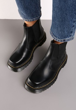 Born2Be Czarne Botki damskie 38 Ekoskóra