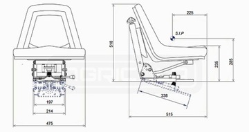 УСИЛЕННОЕ СИДЕНИЕ, СТУЛ C-360 3P + КРЕПЛЕНИЕ