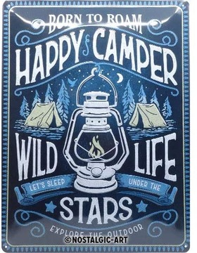Вывеска Happy Camper 30x40см 23293