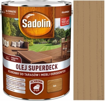 SADOLIN SUPERDECK МАСЛО ДЛЯ ТЕРРАСЫ 5Л ДУБ