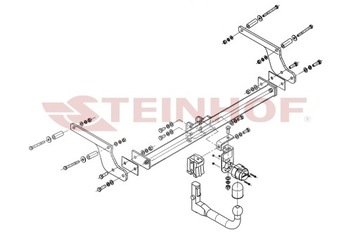 Hak holowniczy do Dacia Duster I 10-13+Moduł 13pin