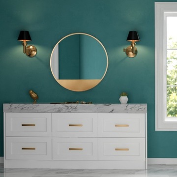 КРУГЛОЕ НАСТЕННОЕ ЗЕРКАЛО 60см GOLD LOFT JERRY