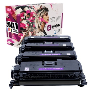 4x toner pro Hp 504X CE250X Laserjet CM3530 CP3525