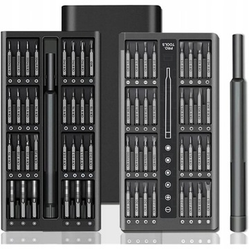 ZESTAW ŚRUBOKRĘTÓW WKRĘTAKÓW NARZĘDZI PRECYZYJNYCH TORX 63W1 METALOWE ETUI