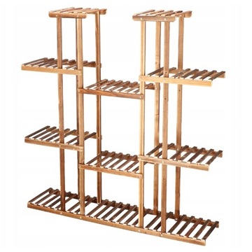 БОЛЬШАЯ ПОДСТАВКА ДЛЯ ЦВЕТОВ, МНОГОЯРУСНАЯ ДЕРЕВЯННАЯ ПОДСТАВКА ДЛЯ ЦВЕТОВ + АКСЕССУАРЫ