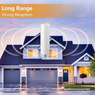 ZHITING antena zewnętrzna do telefonu 2700 MHz 3G/4G LTE 10-12dBi Dual SMA