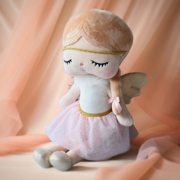 Metoo Lalka Śpiący Aniołek 50cm z Personalizacją Prezent na Chrzest