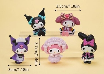 НАБОР АНИМЕ ФИГУРОК HELLO KITTY MY MELODY KURUMI 5 шт.