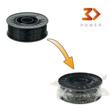 Нить 3DPower Basic PET-G 1,75 мм, черная, 1 кг