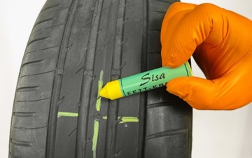 Мел для шин SISA Raidex желтый густой, 5 шт.