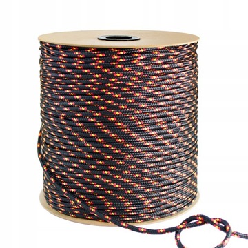 Lina Polipropylenowa Pleciona CZARNA 4mm 30m