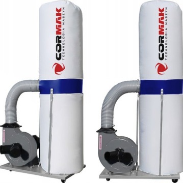 ODCIĄG WIÓRÓW TROCIN CORMAK 2530 m³/h 1,5 kW FM300 2X WORKI PŁÓCIENNE