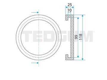 PODKŁADKA PODNOŚNIKA PODUSZKA UNIWERSALNA 00842689 TEDGUM