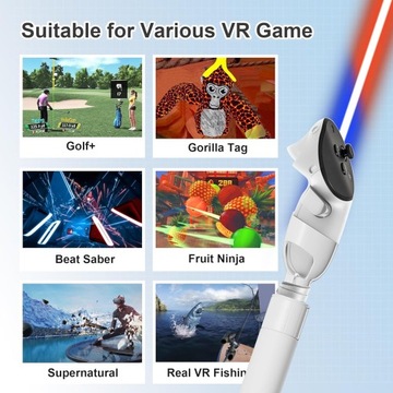Удлинители рукояток контроллера для дополнительной рукоятки Meta Quest 3/2 VR