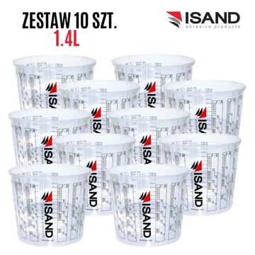 Kubek lakierniczy Isand 1.4l 10 szt