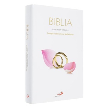 Pismo Święte Biblia Stary i Nowy Testament Pamiątka Sakramentu Małżeństwa