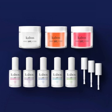 МАНИКЮРНЫЙ НАБОР KABOS TITANIUM MAGIC DIP System - NEON SET