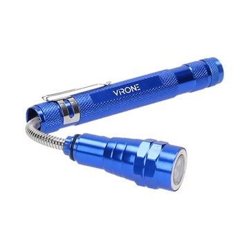 Телескопический фонарь, сгибаемая головка + магнит Орно