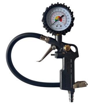 ПИСТОЛЕТ ДЛЯ НАКАЧИВАНИЯ ШИН КОЛЕС С КОМПРЕССОРОМ МАНОМЕТР НАСОС ШЛАНГ 16 БАР