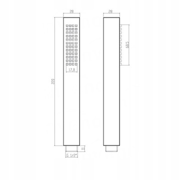 ДУШЕВЫЕ РУЧКИ, КВАДРАТНЫЕ, ХРОМИРОВАННЫЕ, МАССИВНЫЕ ДУШЕВЫЕ РУЧКИ